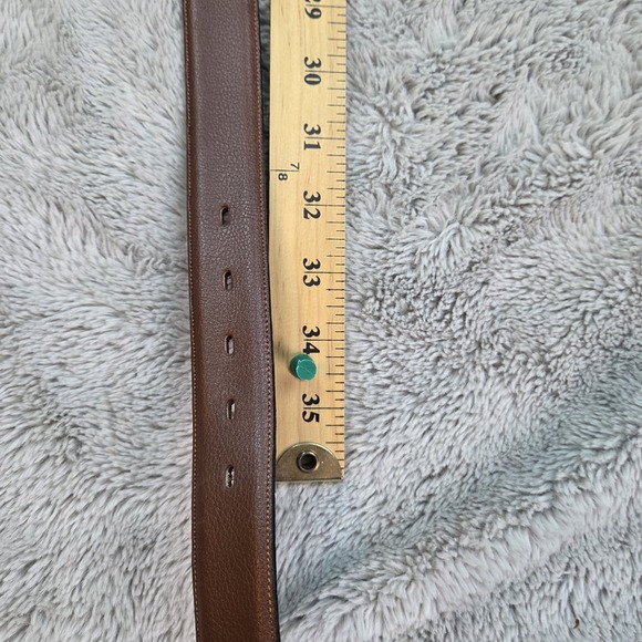 Veari Belt Mens Brown Vista Bovino Leather 32 Made in Mexico Silver Buckle - Picture 7 of 8